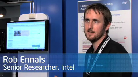 Confrontational Computing – Are You Being Duped – Rob Ennals – Research@Intel Day
